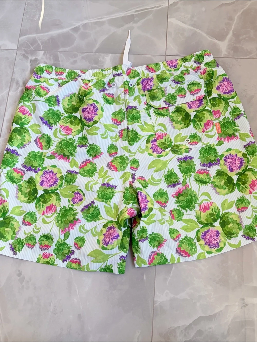 MOTT50 Men’s Swim Trunks Violetta Tropical Floral Board Short XL UPF50+ like new